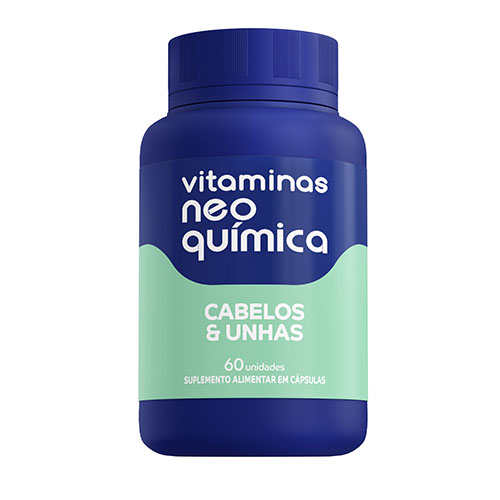 Foto da embalagem do produto Vitamina Neo Qu??mica Cabelos e Unhas